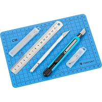 Набор для вырезания TOPFORT с ковриком А5 и линейкой (2175521) фото Набор для вырезания TOPFORT с ковриком А5 и линейкой (2175521)