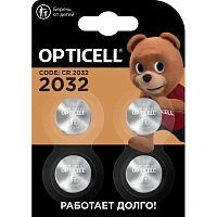 Батарейка Opticell Specialty 2032 4шт/уп фото Батарейка Opticell Specialty 2032 4шт/уп
