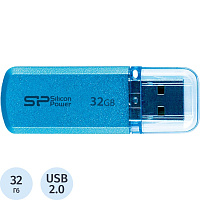 Флешка USB 2.0 32 ГБ Silicon Power Helios 101 (SP032GBUF2101V1B) фото Флешка USB 2.0 32 ГБ Silicon Power Helios 101 (SP032GBUF2101V1B)