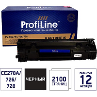 Картридж лазерный Profiline PL_CE278A/726/728 для HP/Canon черный совместимый фото Картридж лазерный Profiline PL_CE278A/726/728 для HP/Canon черный совместимый