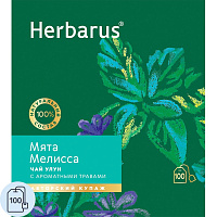 Чай улун Herbarus 100 пакетиков (мята, мелисса) фото Чай улун Herbarus 100 пакетиков (мята, мелисса)