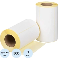 Термоэтикетки ЭКО 234х104, 800 шт/рул, вт. 76, 3 рул/уп