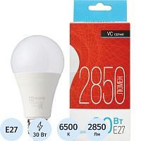 Лампа светодиодная In Home LED-A70-VC 30Вт Е27 6500К 2850Лм матовая фото Лампа светодиодная In Home LED-A70-VC 30Вт Е27 6500К 2850Лм матовая
