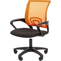Кресло офисное Easy Chair 304 LT оранжевое/черное (сетка/ткань, пластик) фото Кресло офисное Easy Chair 304 LT оранжевое/черное (сетка/ткань, пластик)