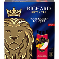 Чай черный Richard Royal Garden Bouquet 100 пакетиков (яблоко, мята) фото Чай черный Richard Royal Garden Bouquet 100 пакетиков (яблоко, мята)