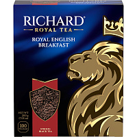 Чай черный Richard Royal English Breakfast 100 пакетиков фото Чай черный Richard Royal English Breakfast 100 пакетиков