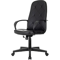 Кресло для руководителя Easy Chair 602PU черное (экокожа, пластик) фото Кресло для руководителя Easy Chair 602PU черное (экокожа, пластик)
