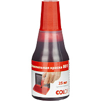 Краска штемпельная Colop 801 красная на водно-глицериновой основе 25 мл фото Краска штемпельная Colop 801 красная на водно-глицериновой основе 25 мл