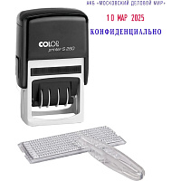 Датер автоматический Colop S260-Set, 2 строки, самонаборный, пластиковый фото Датер автоматический Colop S260-Set, 2 строки, самонаборный, пластиковый