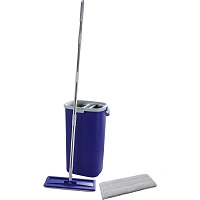 Комплект для уборки Luscan (швабра, ведро с отжимом 4 л, 2 насадки МОП)
