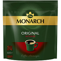 Кофе растворимый сублимированный Monarch Original Intense 500 г (пакет) фото Кофе растворимый сублимированный Monarch Original Intense 500 г (пакет)