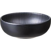 Салатник керамический Oxford FLAT Shape ONIX 16 см 600 мл черный фото Салатник керамический Oxford FLAT Shape ONIX 16 см 600 мл черный
