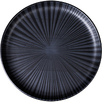 Тарелка десертная Oxford FLAT Shape ONIX керамика 20 см черная фото Тарелка десертная Oxford FLAT Shape ONIX керамика 20 см черная