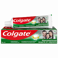 Зубная паста 100 мл COLGATE "Двойная мята", защита от кариеса, с фторидом и кальцием, 7891024149027 фото Зубная паста 100 мл COLGATE "Двойная мята", защита от кариеса, с фторидом и кальцием, 7891024149027
