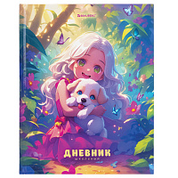 Дневник 1-4 класс 48 л., твердый, BRAUBERG, глянцевая ламинация, с подсказом, "Anime Girl", 107157 фото Дневник 1-4 класс 48 л., твердый, BRAUBERG, глянцевая ламинация, с подсказом, "Anime Girl", 107157