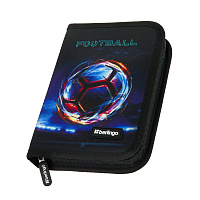 Пенал 1 отделение, 200*140*40 Berlingo "Cyber Football", дополнительная откидная секция, полиэстер фото Пенал 1 отделение, 200*140*40 Berlingo "Cyber Football", дополнительная откидная секция, полиэстер