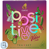 Чай ассорти Curtis Positive Vibes Tea Set 20 пирамидок фото Чай ассорти Curtis Positive Vibes Tea Set 20 пирамидок