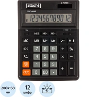 Калькулятор настольный Attache  SDC-444S 12-разрядный черный 206х158х33мм