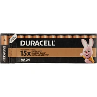 Батарейки КОМПЛЕКТ 24 шт., DURACELL Basic ОРИГИНАЛ, АА (LR6, 15А), алкалиновые, пальчиковые, Б0064986 фото Батарейки КОМПЛЕКТ 24 шт., DURACELL Basic ОРИГИНАЛ, АА (LR6, 15А), алкалиновые, пальчиковые, Б0064986