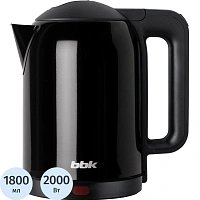 Чайник BBK EK1809S,электрический, нержавеющая сталь/черный