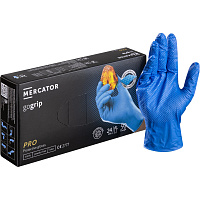 Перчатки одноразовые Gogrip Blue нитриловые особопрочные голубые (размер L, 50 штук/25 пар в упаковке) фото Перчатки одноразовые Gogrip Blue нитриловые особопрочные голубые (размер L, 50 штук/25 пар в упаковке)