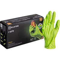 Перчатки одноразовые Gogrip Green нитриловые особопрочные зелёные (размер XL, 50 штук/25 пар в упаковке) фото Перчатки одноразовые Gogrip Green нитриловые особопрочные зелёные (размер XL, 50 штук/25 пар в упаковке)