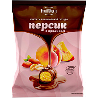 Конфеты глазированные Fruitstory с персиком и арахисом 500 г фото Конфеты глазированные Fruitstory с персиком и арахисом 500 г