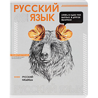 Тетрадь предметная по русскому языку Феникс+ А5+ 48 листов с рисунком в клетку УФ-выборочный глянцевый лак фото Тетрадь предметная по русскому языку Феникс+ А5+ 48 листов с рисунком в клетку УФ-выборочный глянцевый лак