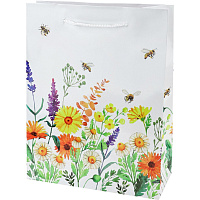 Пакет подарочный глянц.лам.Optima 18x23x8(М)Сезон. цветы,жёлт,128г ППК-4352 фото Пакет подарочный глянц.лам.Optima 18x23x8(М)Сезон. цветы,жёлт,128г ППК-4352
