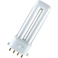 Лампа люминесцентная неинтегрированная компакт. OSRAM DULUX S/E 11W/840 2G7 фото Лампа люминесцентная неинтегрированная компакт. OSRAM DULUX S/E 11W/840 2G7