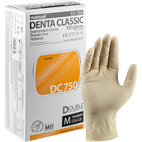Перчатки медицинские смотровые Manual DC750 нестерильные двойного хлорирования M (7-8) бежевые (50 пар/100 штук в упаковке) фото Перчатки медицинские смотровые Manual DC750 нестерильные двойного хлорирования M (7-8) бежевые (50 пар/100 штук в упаковке)