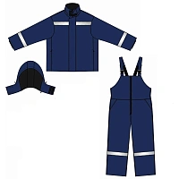 Костюм рабочий зимний мужской з48-КПК синий (р.48-50) 170-176