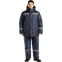 Костюм рабочий зимний мужской з48-КПК синий (р.68-70) 170-176