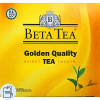 Чай чёрный Beta Tea Golden Quality 100 пакетиков фото Чай чёрный Beta Tea Golden Quality 100 пакетиков