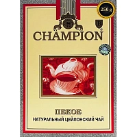 Чай Champion Пекое черный лист 250г фото Чай Champion Пекое черный лист 250г