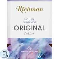 Чай чёрный Richman Sicilian Bergamot 20 пирамидок фото Чай чёрный Richman Sicilian Bergamot 20 пирамидок