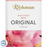 Чай чёрный Richman Black Wild Berry 20 пирамидок фото Чай чёрный Richman Black Wild Berry 20 пирамидок