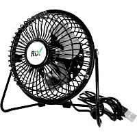 Вентилятор настольный Rix RDF-1501USB чёрный фото Вентилятор настольный Rix RDF-1501USB чёрный