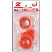 Клейкая лента канцелярская Луч 18ммx20м, с диспенсером, 2 шт/уп