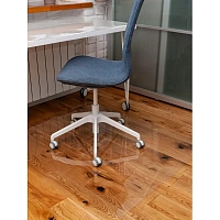 Коврик напольный Easy Chair pt101012c прозрачный (прямоугольный, ПЭТ, 1000х1200 мм) фото Коврик напольный Easy Chair pt101012c прозрачный (прямоугольный, ПЭТ, 1000х1200 мм)