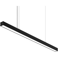 Светильник светодиодный линейный, подвесной, 40Вт, 4000К, IP40, чёрный