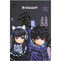 Блокнот Феникс+ Кибер аниме 120x185 мм 40 листов в точку на скрепках Soft Touch фото Блокнот Феникс+ Кибер аниме 120x185 мм 40 листов в точку на скрепках Soft Touch