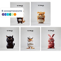 Тетрадь общая Феникс+ Сердитые звери А5+ 48 листов в клетку на скрепках (TWIN-лак) фото Тетрадь общая Феникс+ Сердитые звери А5+ 48 листов в клетку на скрепках (TWIN-лак)