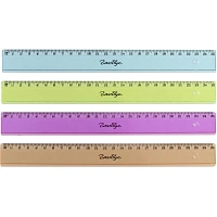 Линейка измерительная Глобус 25 см пластиковая две шкалы