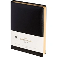 Ежедневник датированный 2026 IF 14х20см 176л, тверд Britannia I1710/black фото Ежедневник датированный 2026 IF 14х20см 176л, тверд Britannia I1710/black