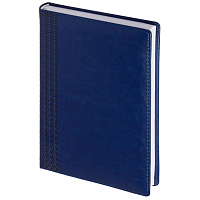 Ежедневник датированный 2026 год InFolio Lozanna искусственная кожа А5 176 листов синий, AZ2805/blue