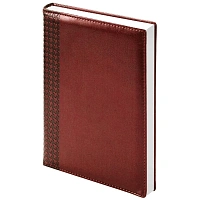 Ежедневник датированный 2026 IF 14х20см 176л, тверд Lozanna AZ2805/brown