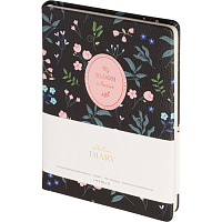 Ежедневник недатированный IF 14х20см 192 стр, твердый, Diary, I1660/black