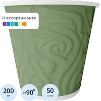 Стакан одноразовый бум 2-сл d-80мм 200мл Узоры 50шт/уп NDW9 фото Стакан одноразовый бум 2-сл d-80мм 200мл Узоры 50шт/уп NDW9