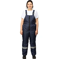 Полукомбинезон рабочий зимний женский з46-ПК синий (р.48-50) 182-188